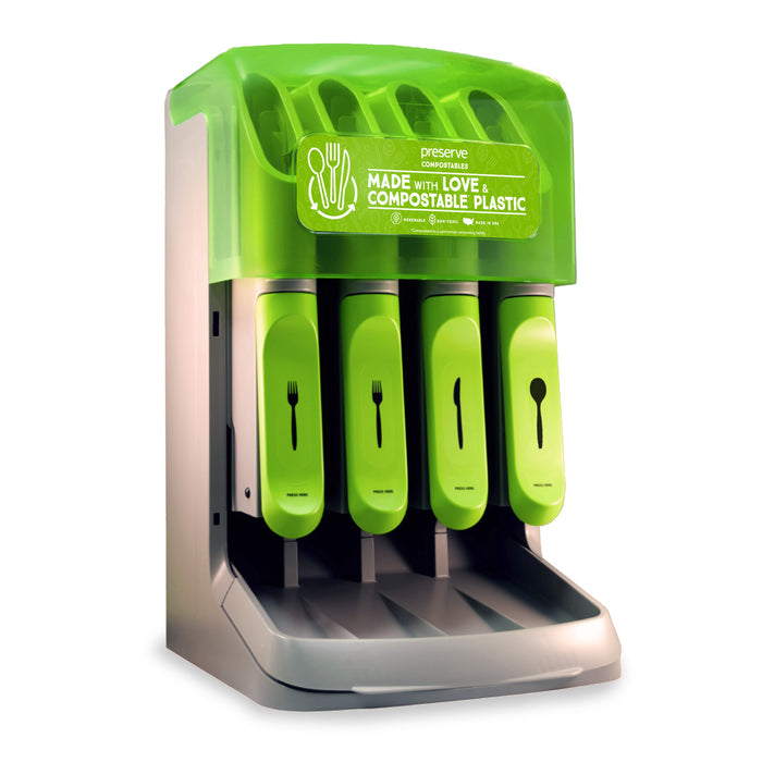 Cutlery Dispenser for Preserve Cutlery (Choose Recycled or Compostable Label)